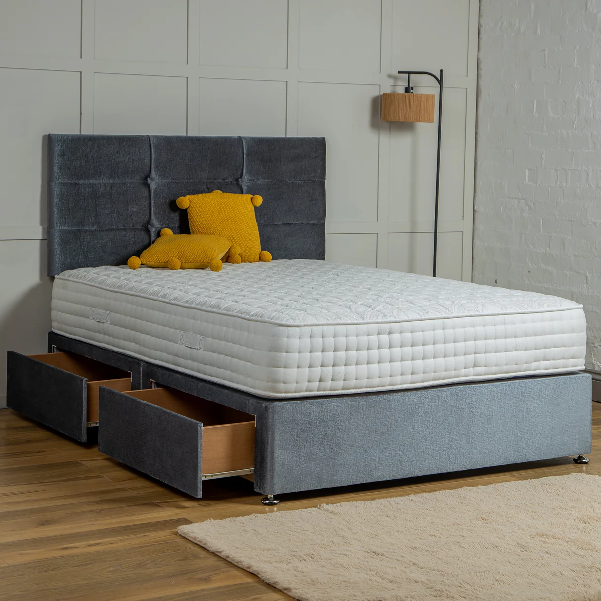 Marbella Divan Bed Set with Headboard UK